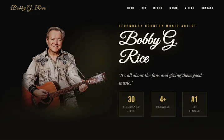 bobbygrice.com — the home page of Bobby G. Rice